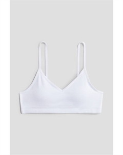 Укороченный топ с подкладкой, белый H&m