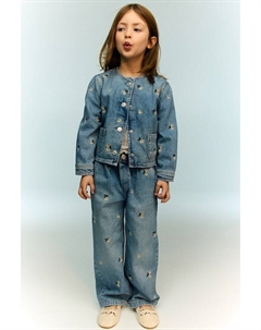 Узорчатые джинсы широкого кроя, мультиколор H&m