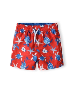 Пляжные шорты PRINT BOARD, красный Minoti