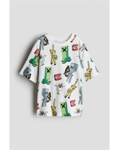 Футболка с принтом, мультиколор H&m