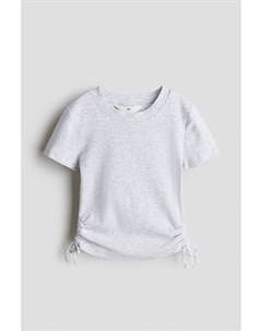 Рубашка из джерси с завязкой, серый H&m