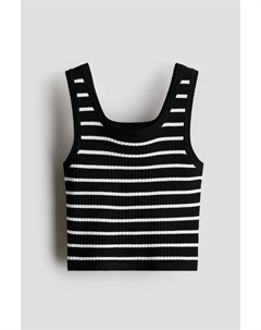 Топ из трикотажной ткани в рубчик, мультиколор H&m