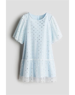 Платье из тюля с фольгированным принтом, мультиколор H&m