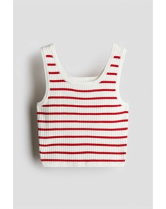 Топ из трикотажной ткани в рубчик, мультиколор H&m