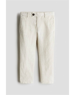 Льняные брюки, бежевый H&m