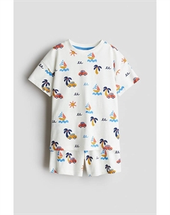 Пижама из джерси с принтом, мультиколор H&m