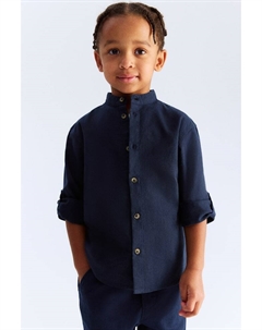 Рубашка для дедушки из льняной ткани, синий H&m