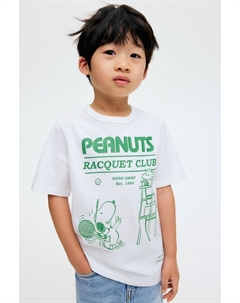 Футболка хлопковая с принтом, мультиколор H&m