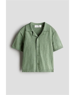 Повседневная рубашка из тонкой вязки, зеленый H&m