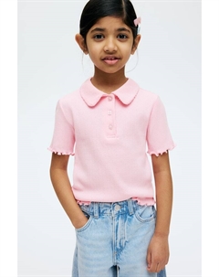 Рубашка из джерси с ажурным узором, розовый H&m