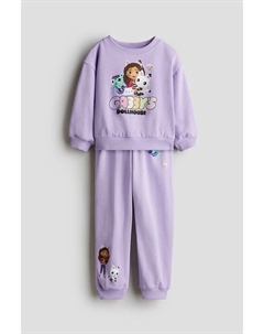 Комплект из 2-х свитшотов с принтом, мультиколор H&m