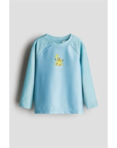 Футболка для плавания с принтом и защитой от ультрафиолета UPF 50, мультиколор H&m