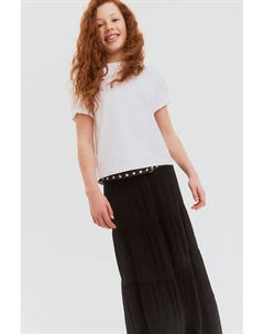 Юбка многослойная со сборками, черный H&m