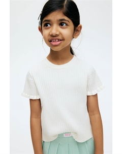 Рубашка из трикотажного полотна, белый H&m