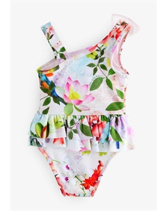 Купальный костюм REGULAR FIT - FLORAL BOW SHOULDER, фуксия Baker by ted baker