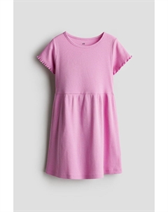 Платье из джерси в рубчик, розовый H&m