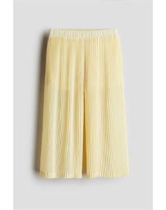 Плиссированные шифоновые брюки, желтый H&m