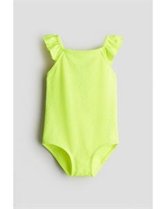 Купальник со структурой, желтый H&m