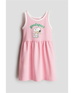 Платье из хлопка с принтом, мультиколор H&m