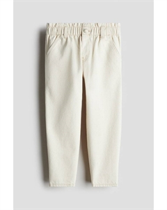 Свободные зауженные джинсы, бежевый H&m