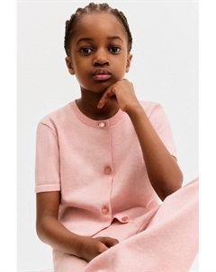 Блестящий кардиган тонкой вязки, розовый H&m