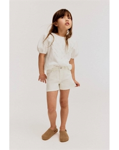 Суперэластичные джинсовые шорты, белый H&m