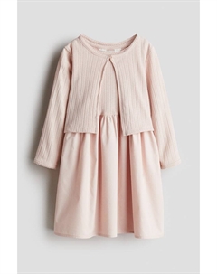 Костюм-Двойка с платьем и кардиганом, розовый H&m