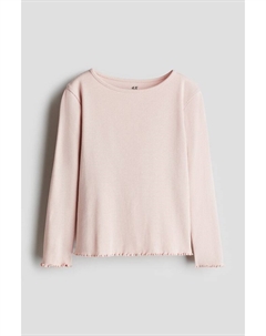 Рубашка из джерси с длинными рукавами, розовый H&m