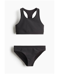 Спортивное бикини с лайкрой, черный H&m