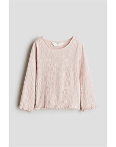 Рубашка из джерси со сборками, розовый H&m