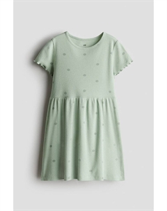 Платье из джерси в рубчик, мультиколор H&m