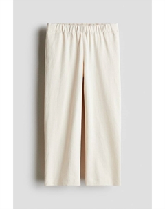 Широкие брюки из джерси, бежевый H&m