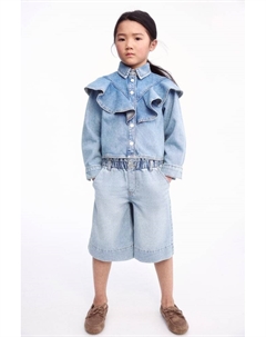 Джинсовые шорты с поясом-«бумажником», синий H&m