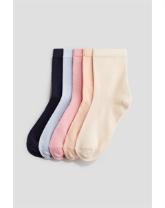 5 упаковок носков, мультиколор H&m