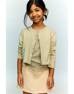 Хлопковый кардиган, зеленый H&m