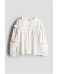 Мятая блузка, белый H&m