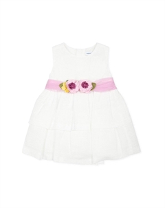 Элегантное платье VESTITI ELEGANTI, белый Mayoral