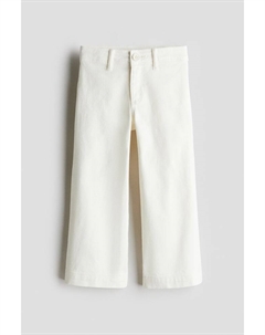 Расклешенные брюки, белый H&m