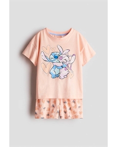 Трикотажная пижама с принтом, мультиколор H&m