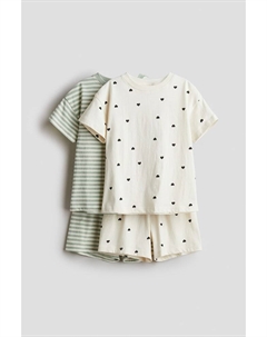 2 пижамы из хлопка, мультиколор H&m
