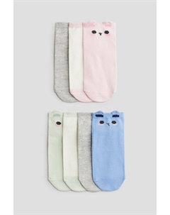 7 пар носков-кроссовок, мультиколор H&m