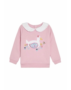 Толстовка REGULAR FIT - FRILL COLLAR APPLIQUÉ, фуксия Jojo maman bébé