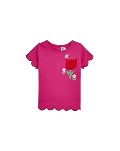 Футболка с принтом, фуксия Jojo maman bébé