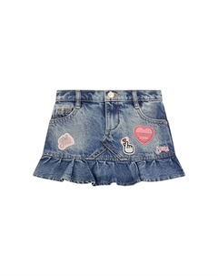 Юбка из денима, синий деним Guess