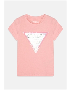 Футболка с принтом, фуксия Guess