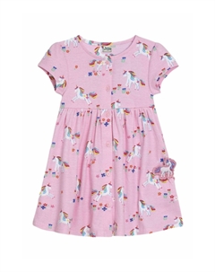 Платье из джерси REGULAR FIT BUTTON THROUGH, фуксия Jojo maman bébé