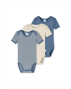 Боди 3-PACK LOVE, синий Schiesser