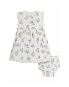 Повседневное платье REGULAR FIT - BRODERIE TRIM WRAP, белый Jojo maman bébé