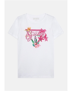Футболка с принтом JUNIOR , белый Guess
