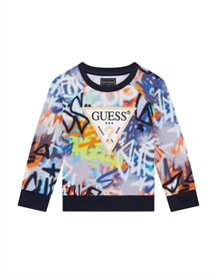 Толстовка SWEATSHIRT ALLOVER-PRINT, мультиколор Guess